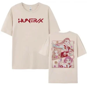 Women Tees KPop Demon Hunters Huntrix T-shirt Summer Loose Unisex Streetwear Hip Hop Fashion T Shirt Film Graphic Print Tshirts